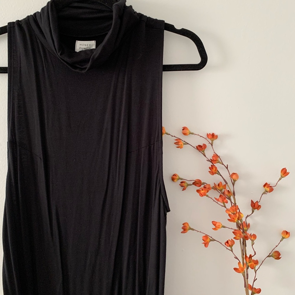 Turtleneck Black Dress